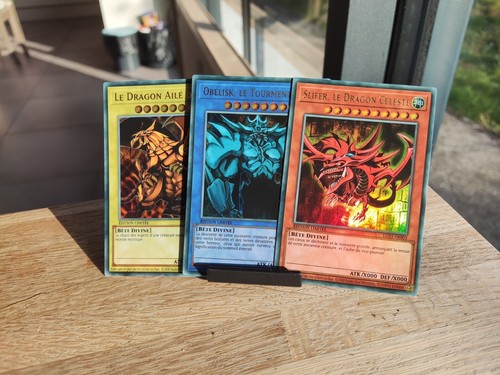 Lot 3 egyptian gods - yu-gi-oh!,